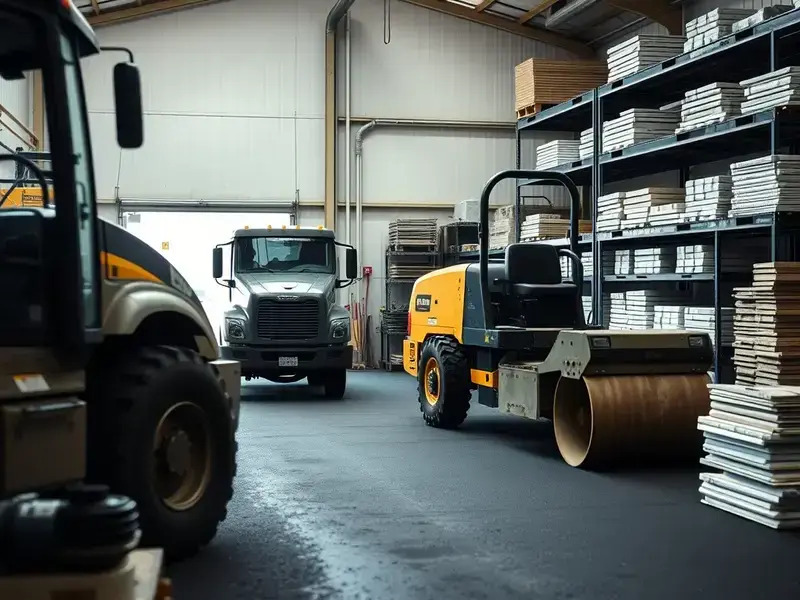 Butler Contractors team with paving equipment